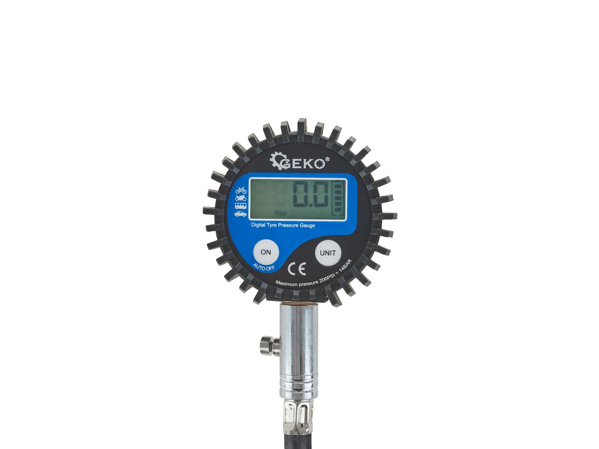 Digitaal drukmeter met een slang