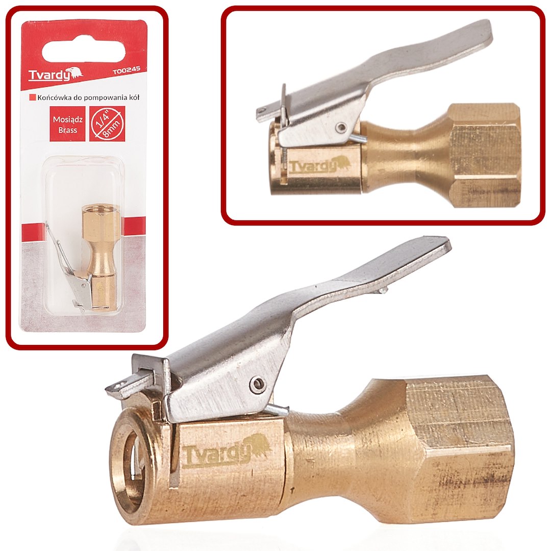 Oppomp-pomp messing ventielaansluiting 8mm 1/4"