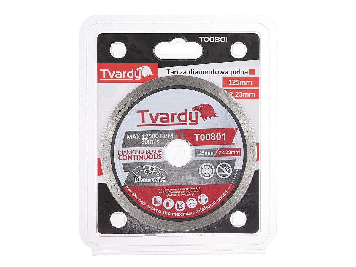 Continue rand diamantzaagblad 125x7.5x22.23mm