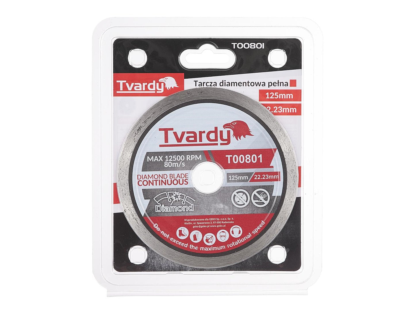 Continue rand diamantzaagblad 125x7.5x22.23mm