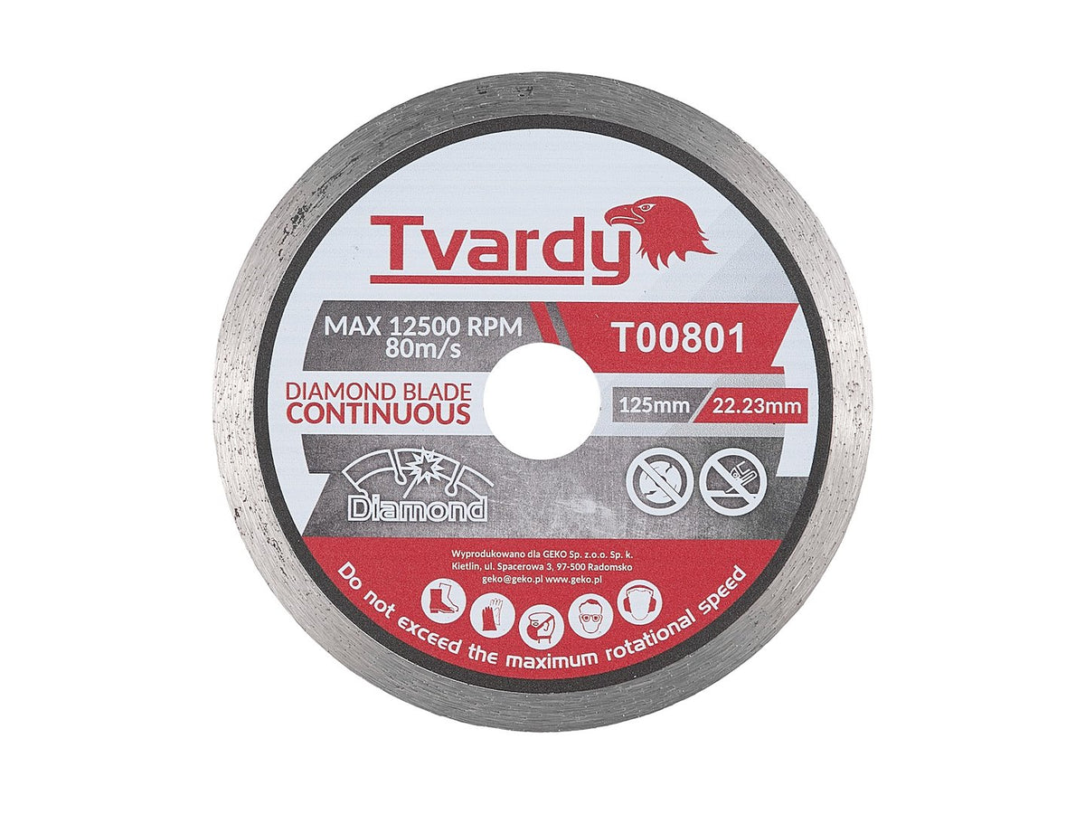 Continue rand diamantzaagblad 125x7.5x22.23mm