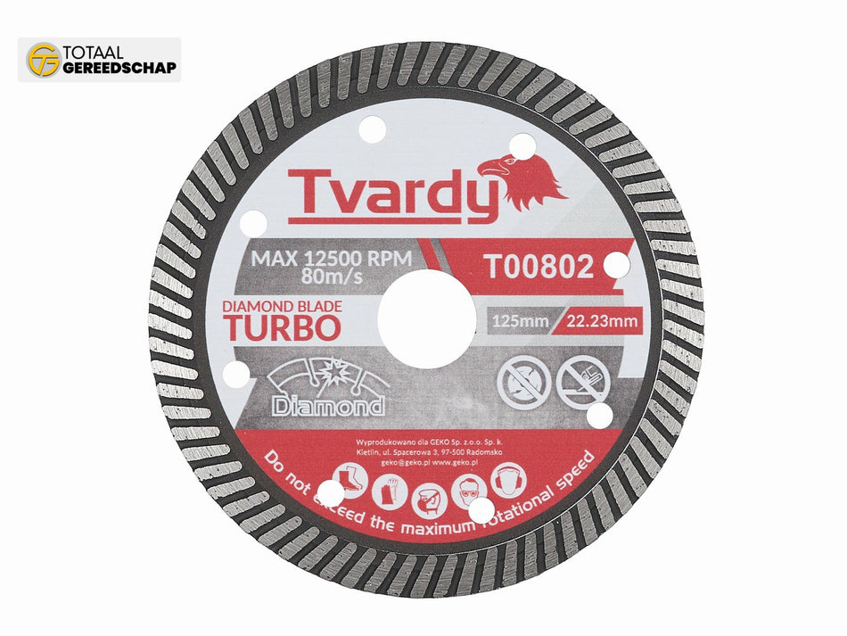 Turbo diamond blade 125x10x22.23mm
