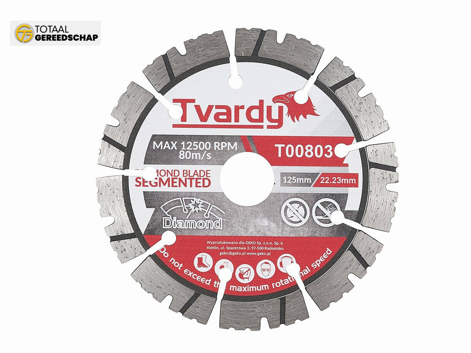 Segmented diamond blade 125x12x22.23mm