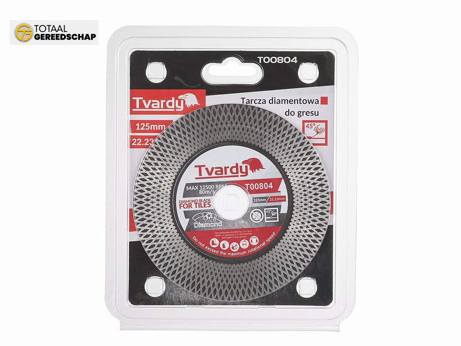 diamond blade for cutting and grinding stoneware 125x25x22.23mm