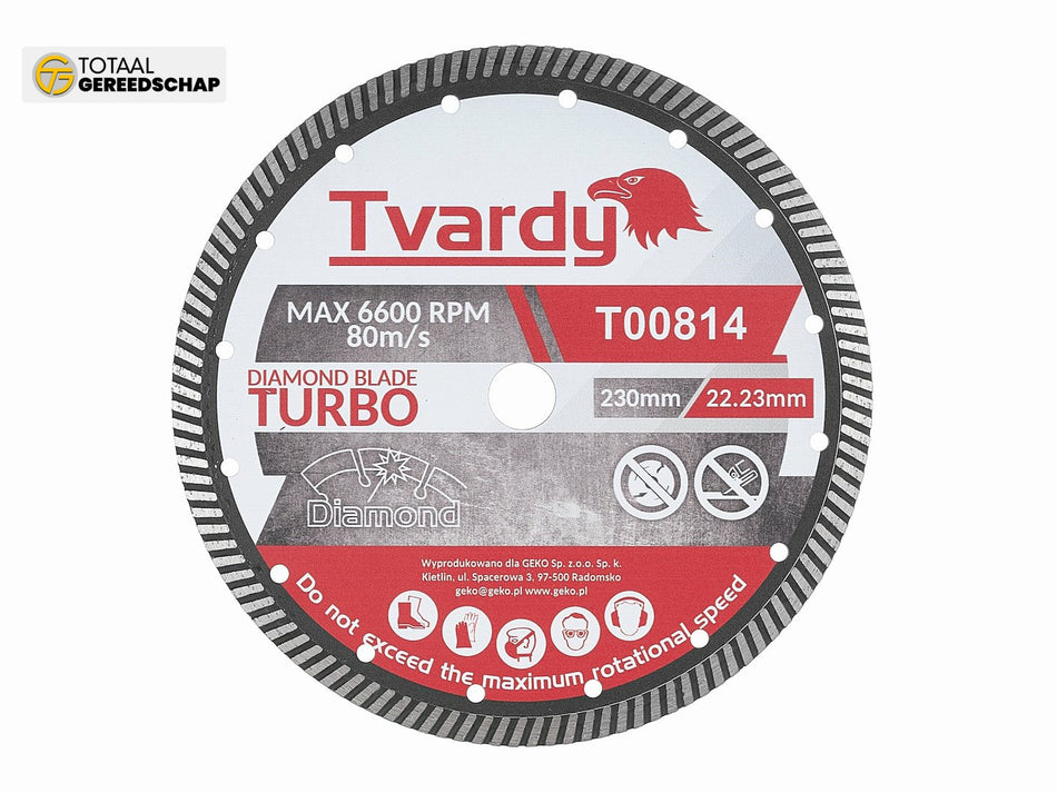 Turbo diamond blade 230x10x22.23mm