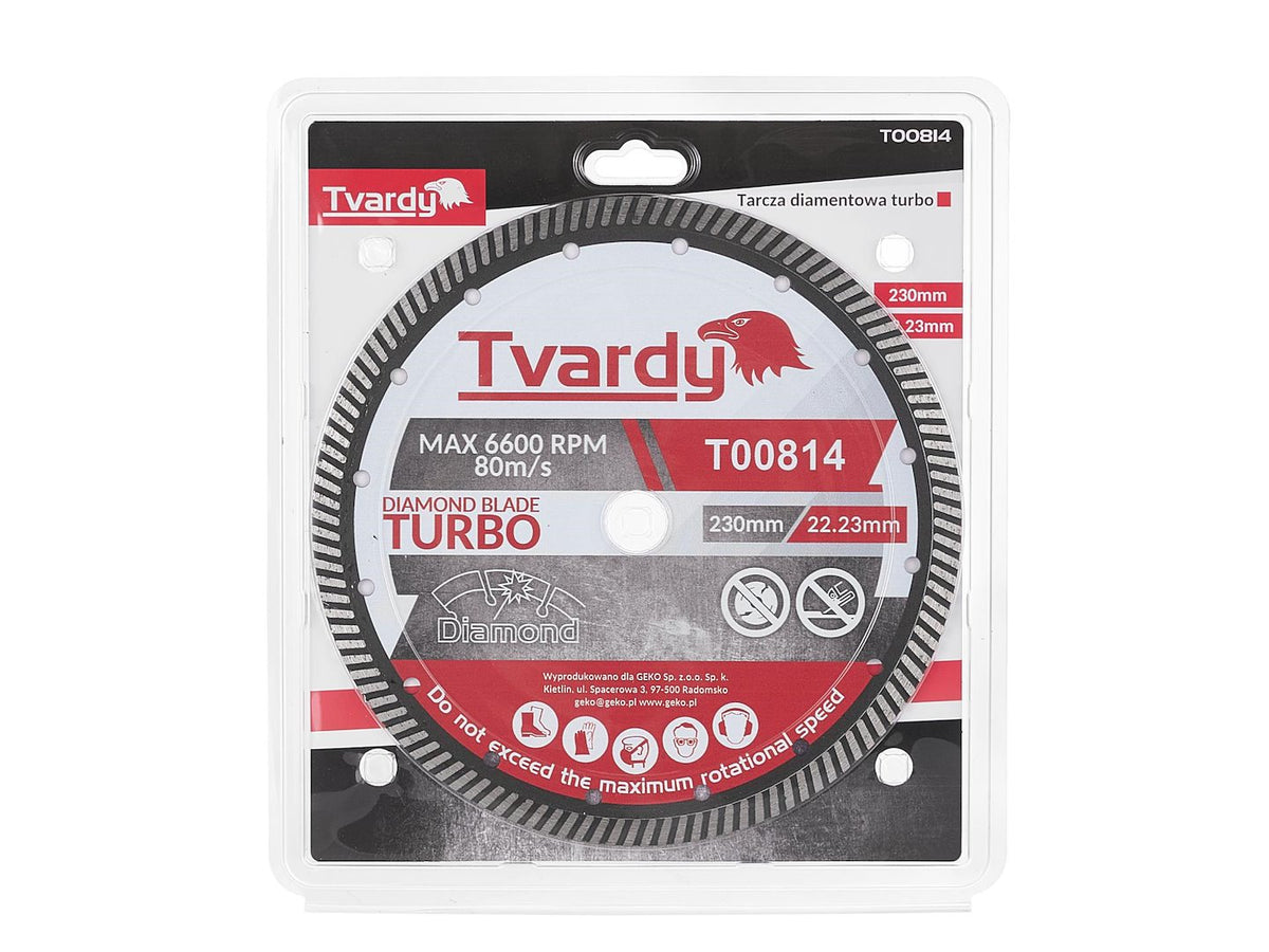 Turbo diamantzaagblad 230x10x22.23mm
