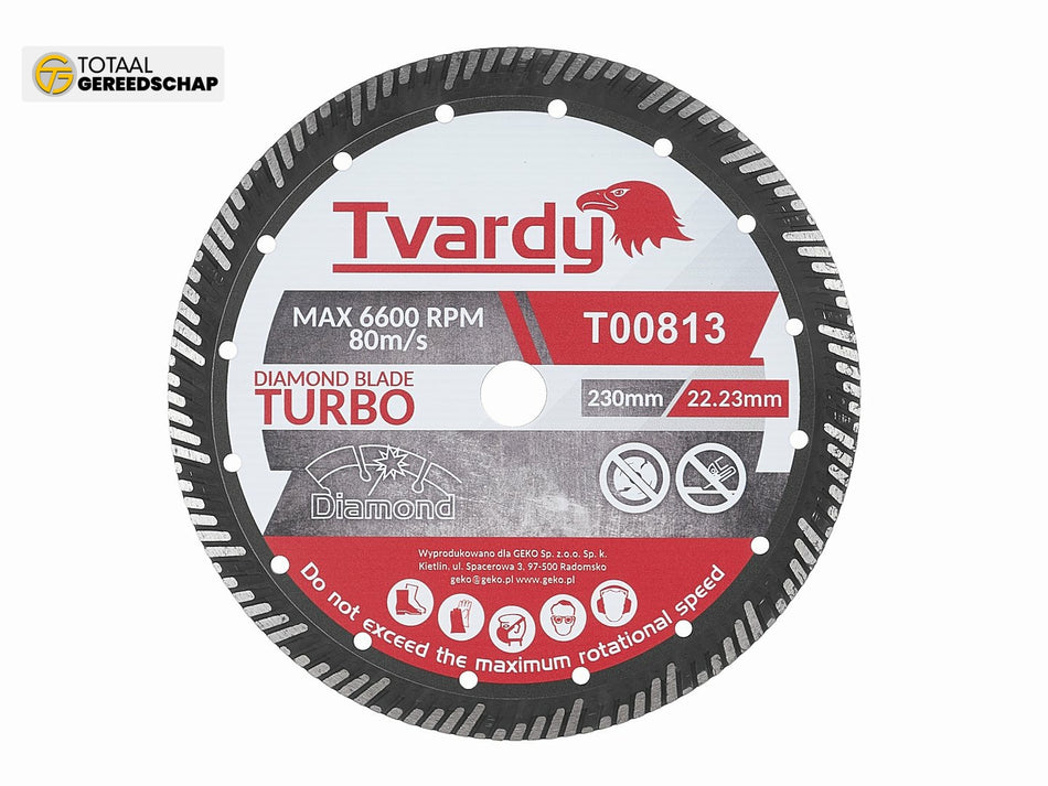 Turbo diamond blade 230x15x22.23mm
