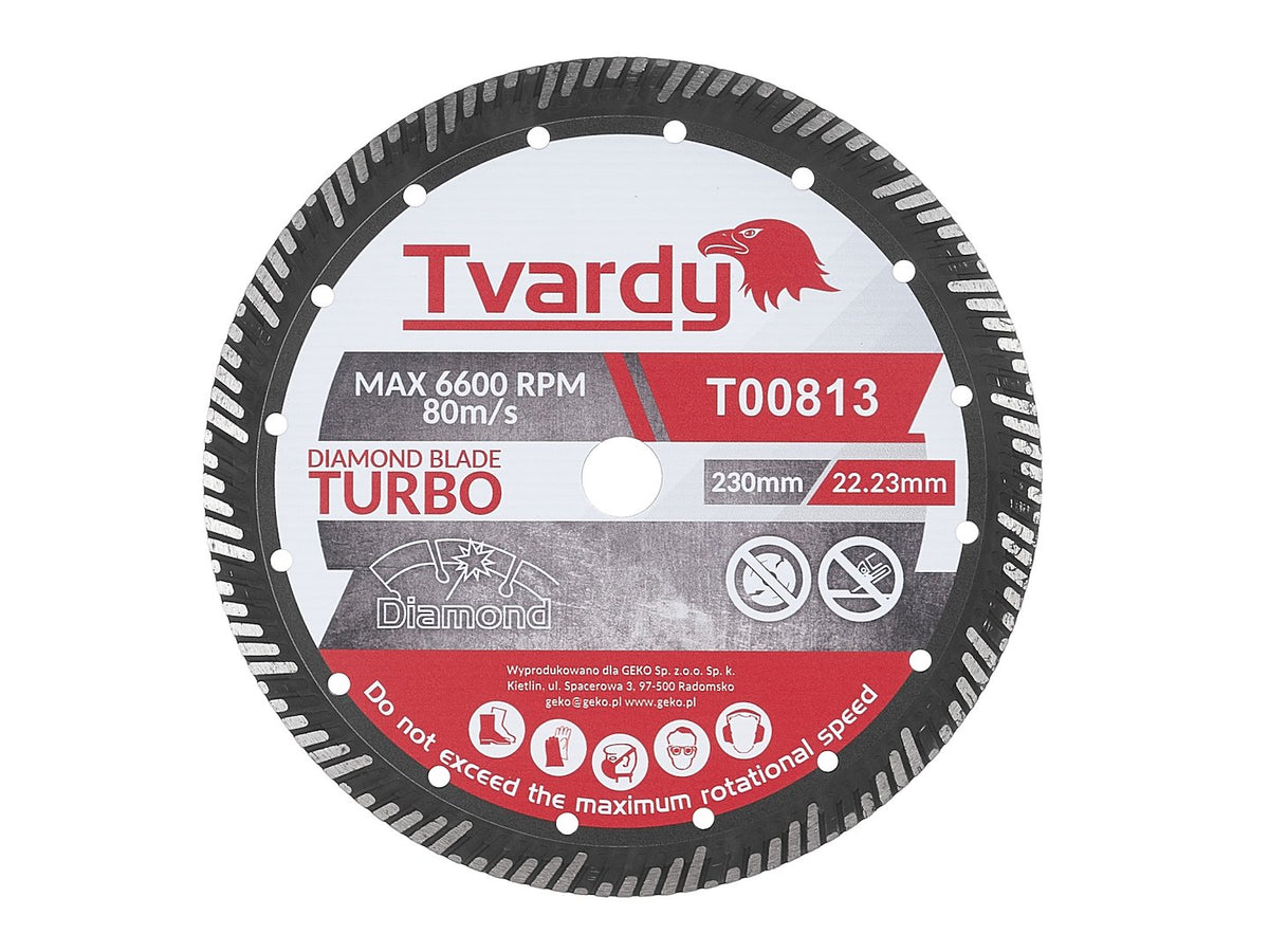 Turbo diamantzaagblad 230x15x22.23mm