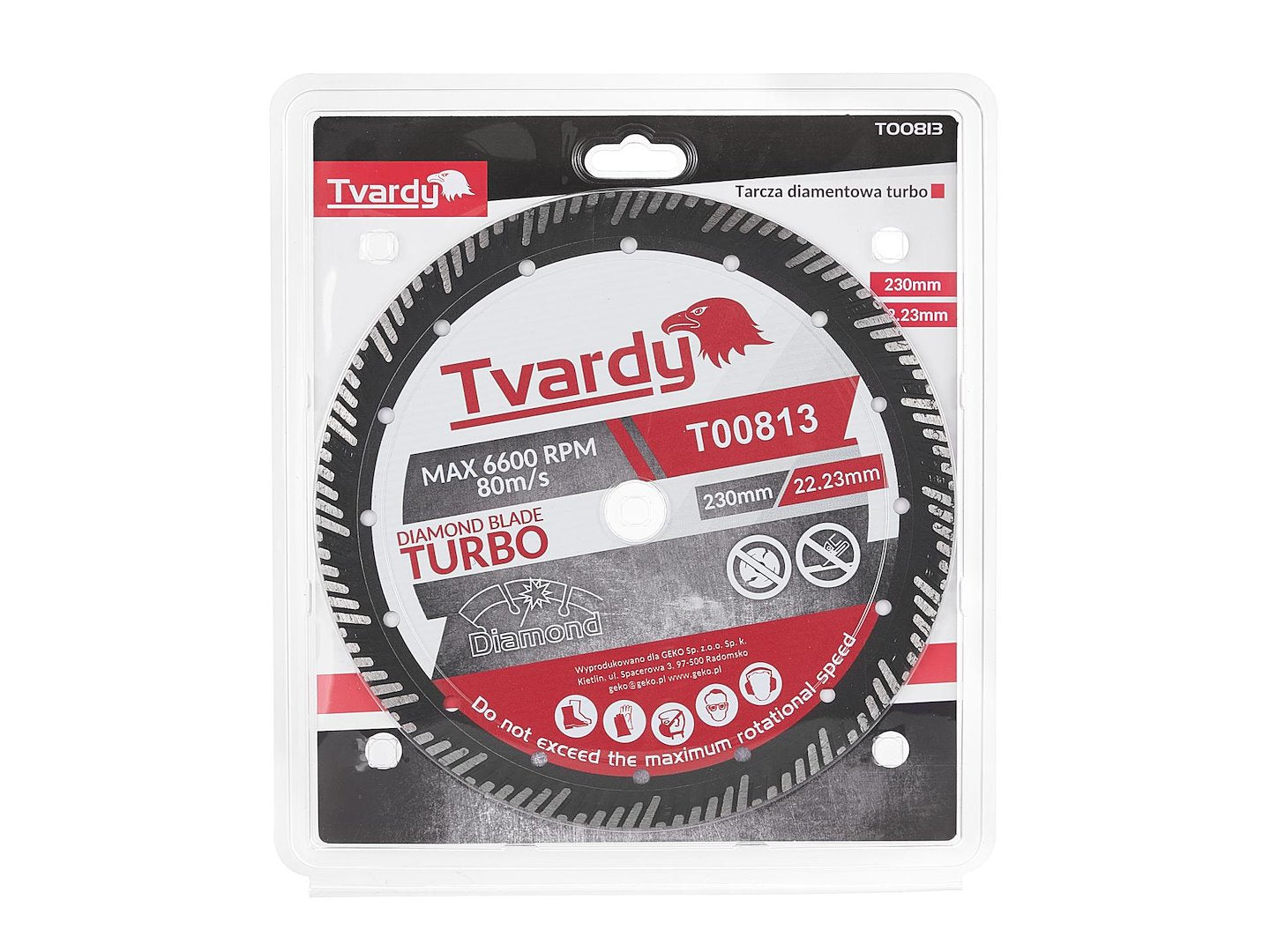 Turbo diamantzaagblad 230x15x22.23mm