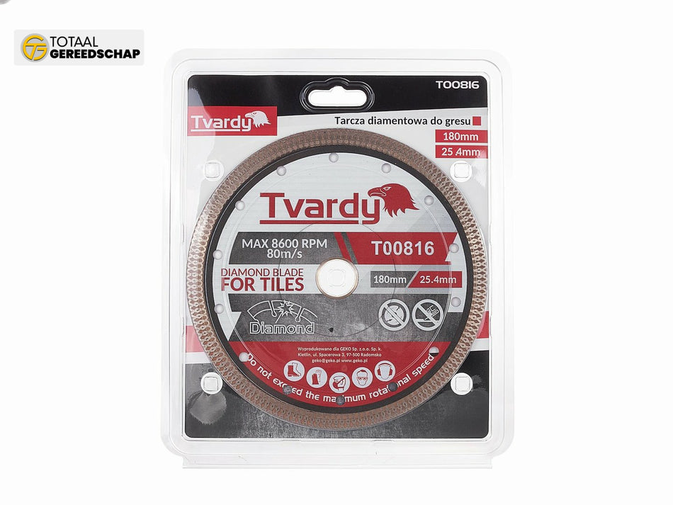 Continuous rim diamond blade 180x10x25.4/22.23mm