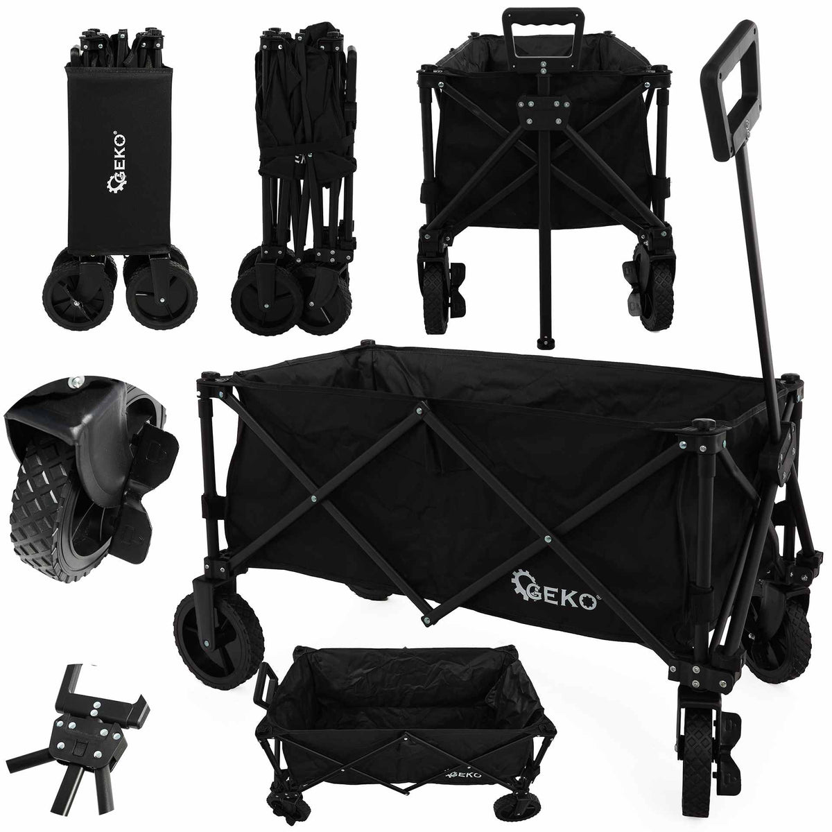Opvouwbare tuinkar 127L 100kg