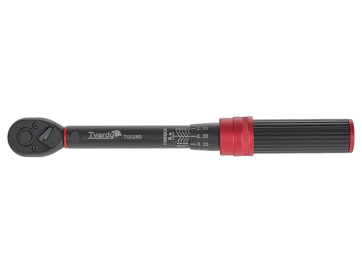 Draaimoment sleutel 1/4" 5-25Nm TVARDY