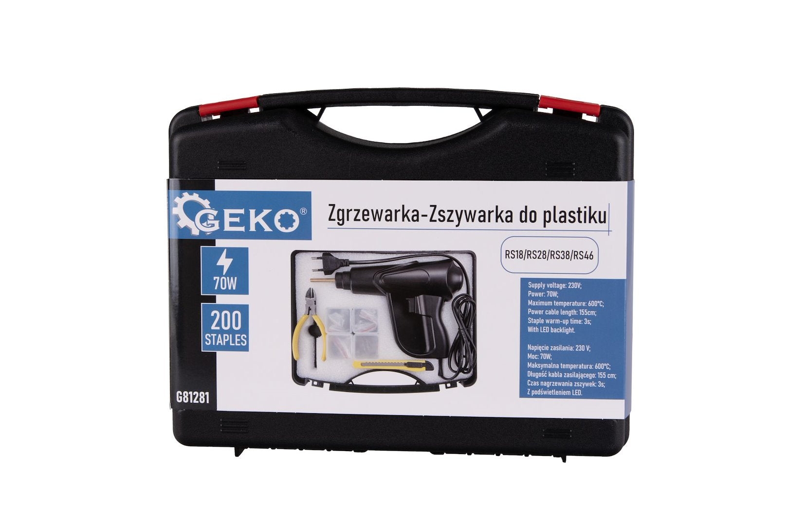 Kunststof laspistool set 70W