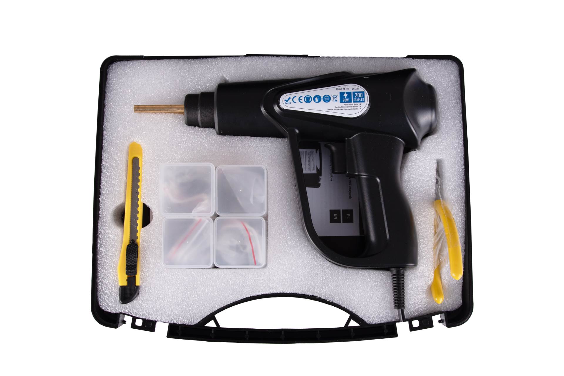 Kunststof laspistool set 70W