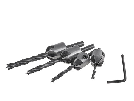 5 stuks verzinkboorbitset