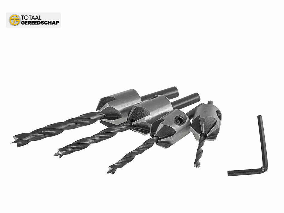 5pcs countersink drill bit set