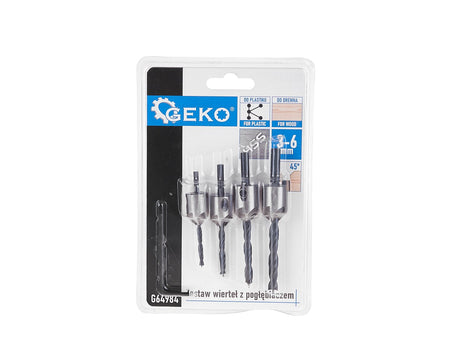 5 stuks verzinkboorbitset