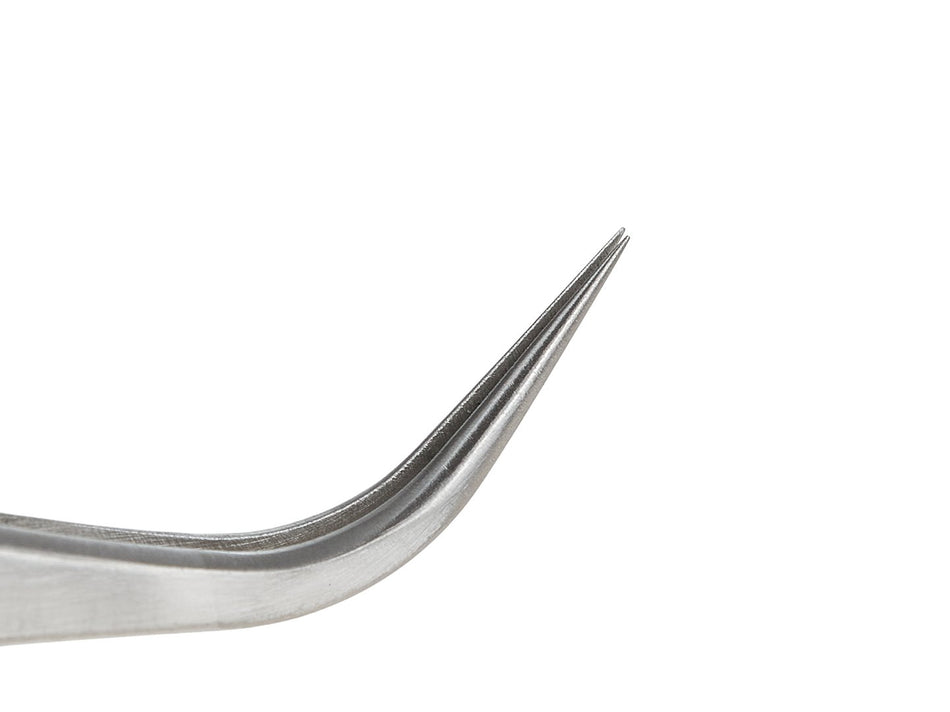 Gebogen precisie pincet 120mm