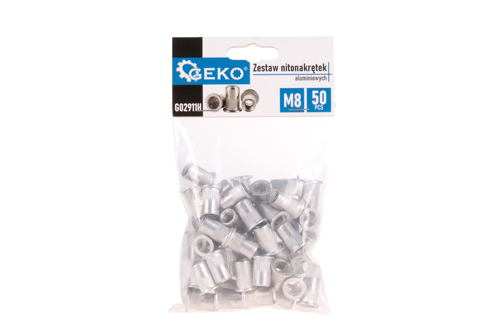 50 stuks M8 1-3.5 aluminium popnagmoeren set