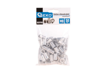 50 stuks M8 1-3.5 aluminium popnagmoeren set