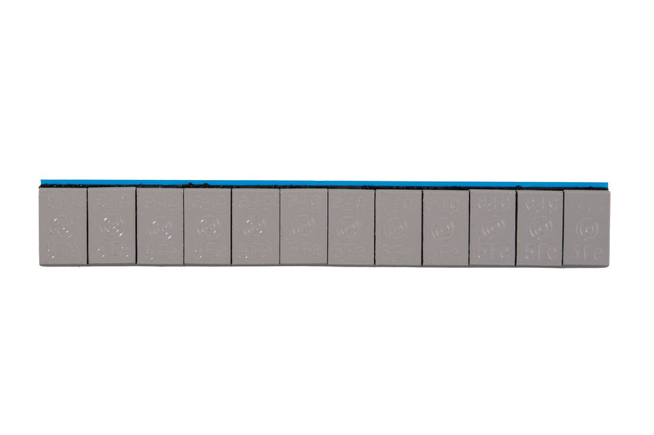 Zelfklevende wielgewichten strips XTREME 100x12x5g grijs gecoat (6kg)