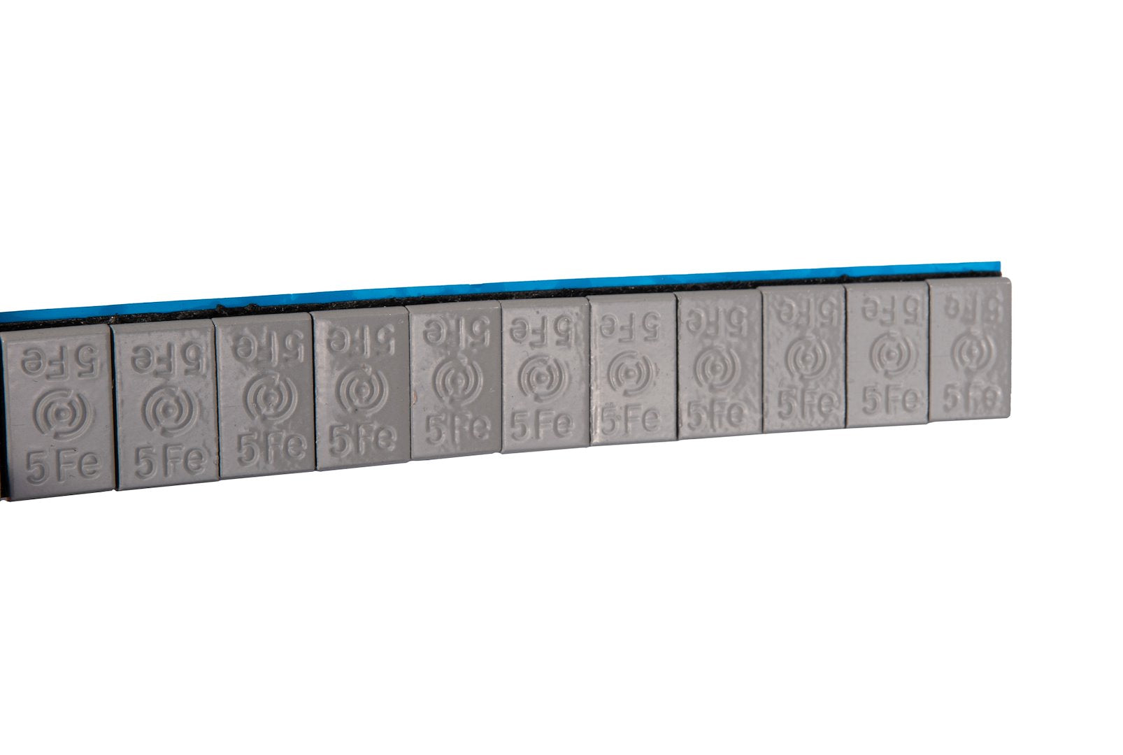 Zelfklevende wielgewichten strips XTREME 100x12x5g grijs gecoat (6kg)