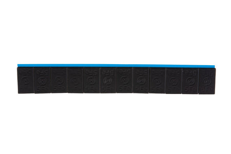 Zelfklevende wielgewichten strips XTREME 100x12x5g zwart gecoat (6kg)