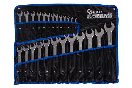 Steeksleutel, elliptisch 6-36mm set van 25 stuks