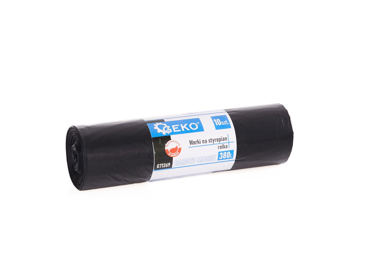 Vuilniszakken HDPE, inhoud 380 liter 10 stuks/rol