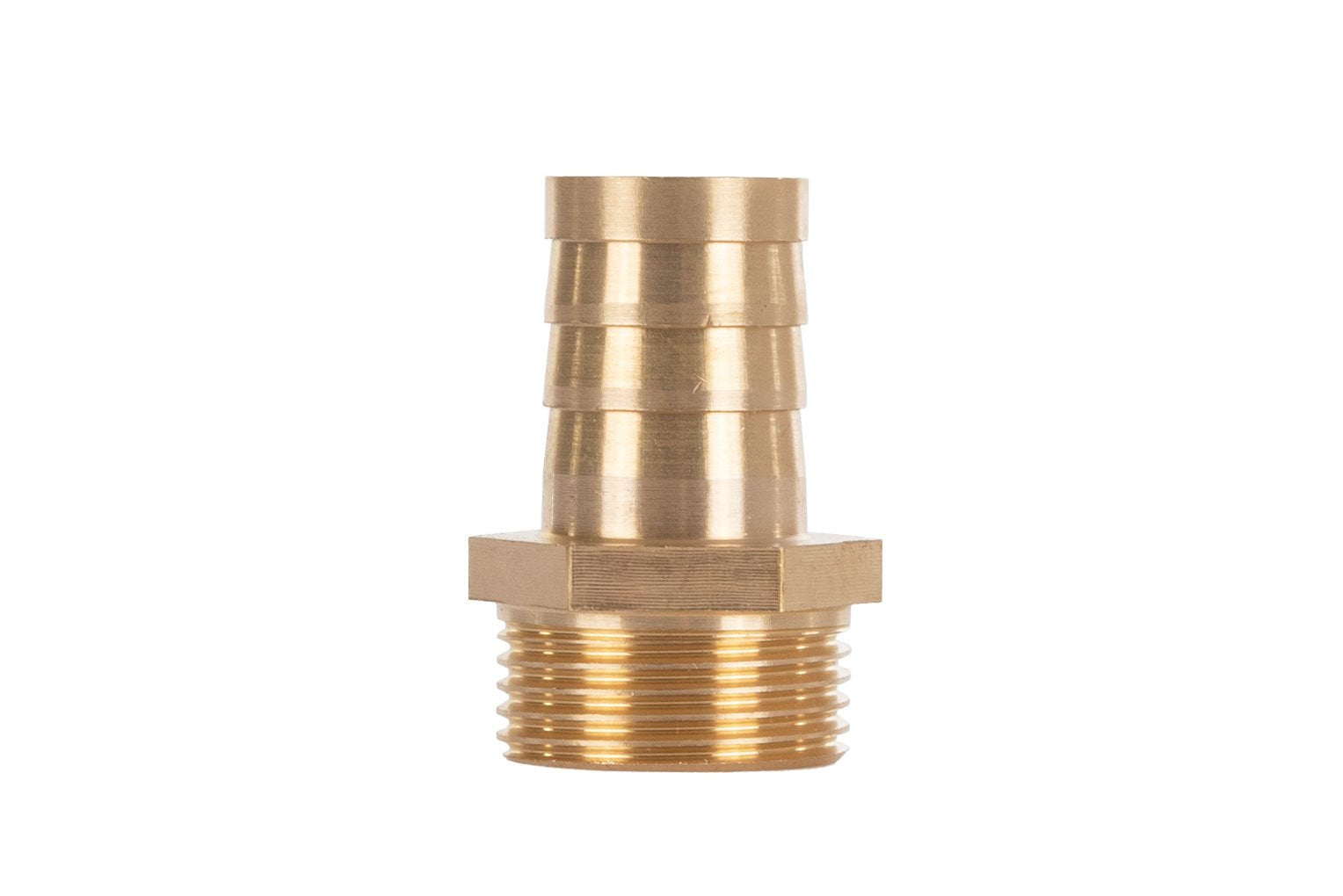 Messing verbinding voor 19mm slang – buitendraad 3/4”