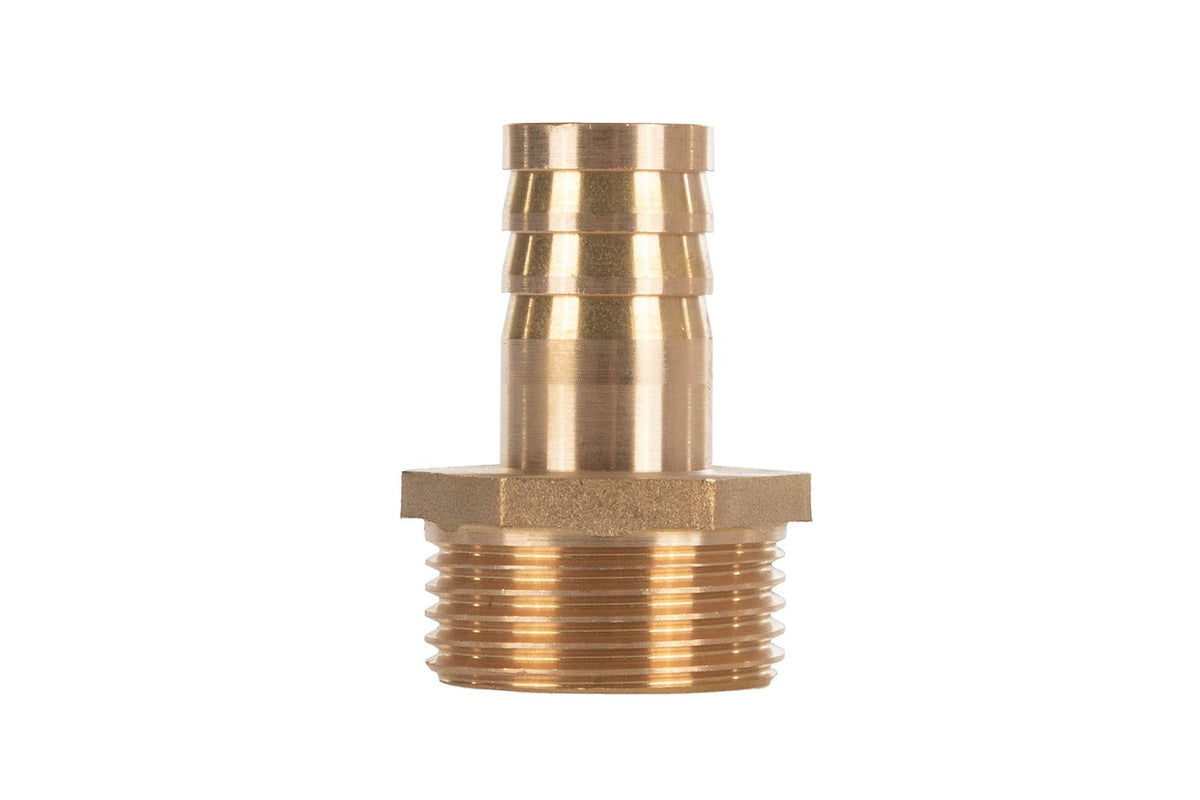 Messing verbinding voor 19mm slang – buitendraad 1”