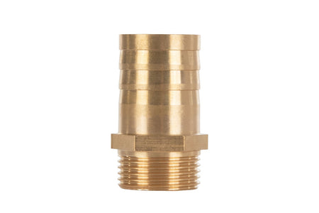 Messing verbinding voor 25mm slang – buitendraad 3/4”
