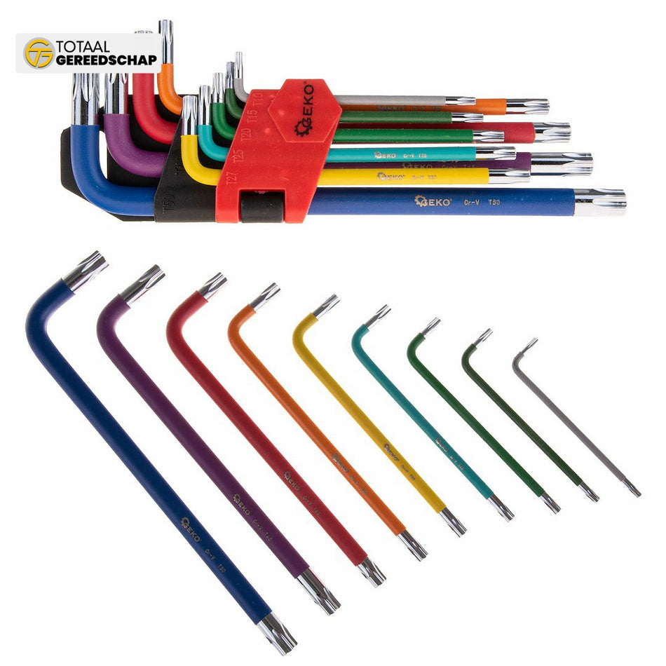 9pcs Color Torx Key Set CrV material