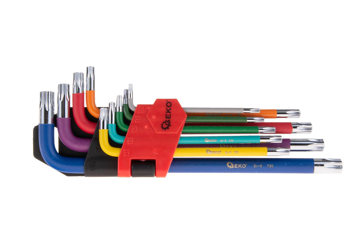 9-delige gekleurde Torx-sleutelset CrV-materiaal