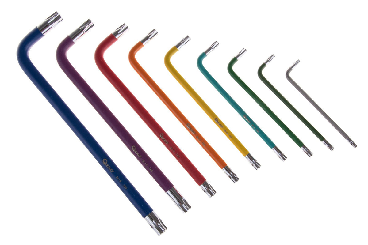 9-delige gekleurde Torx-sleutelset CrV-materiaal