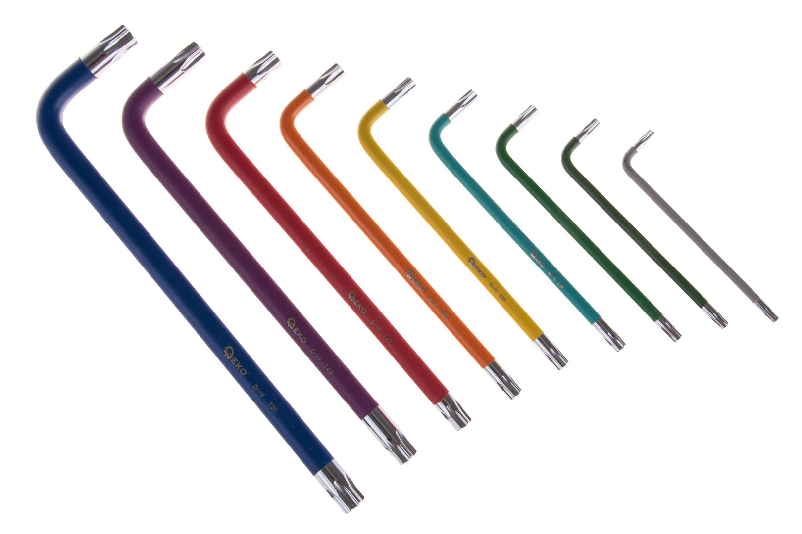 9-delige gekleurde Torx-sleutelset CrV-materiaal