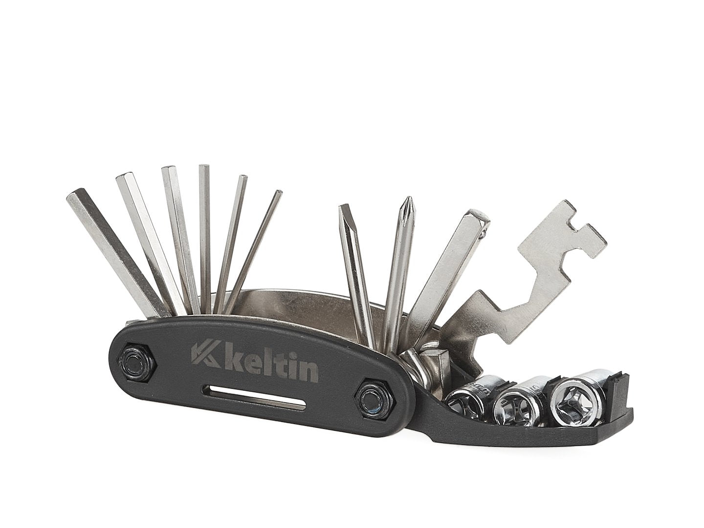 Set met versterkte nikkelplating 16-in-1 fietssleutels