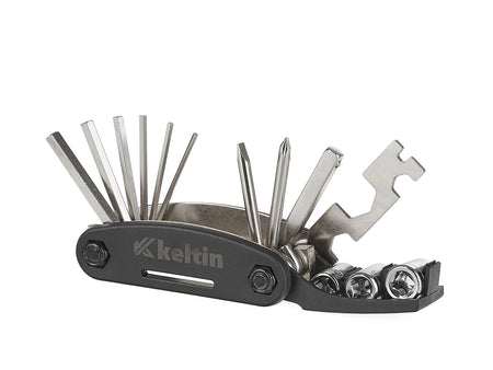Set met versterkte nikkelplating 16-in-1 fietssleutels
