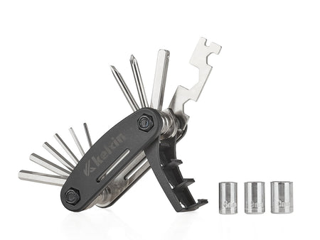 Set met versterkte nikkelplating 16-in-1 fietssleutels