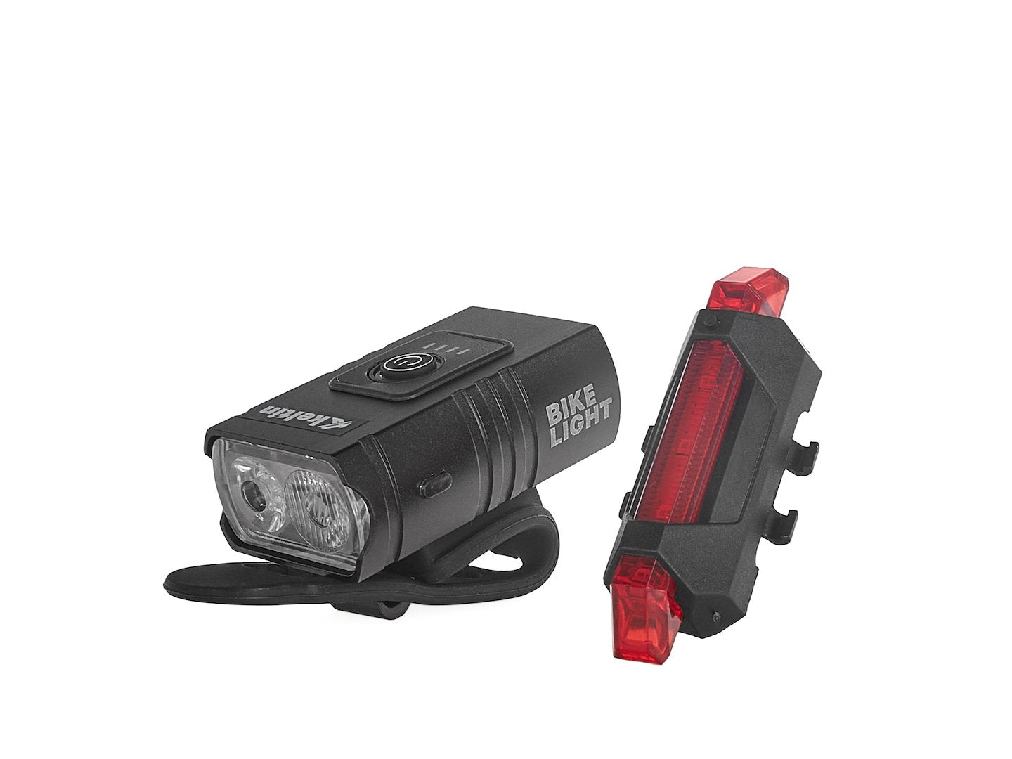 Waterdichte fietslamp set USB IPX4 – voorlamp 800lm + achterlicht 120lm