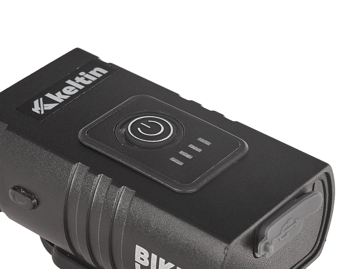 Waterdichte fietslamp set USB IPX4 – voorlamp 800lm + achterlicht 120lm