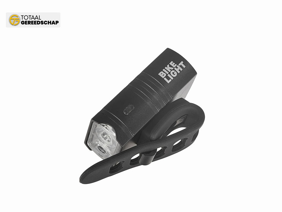 Waterproof bicycle light set USB IPX4 – front light 800lm + rear light 120lm