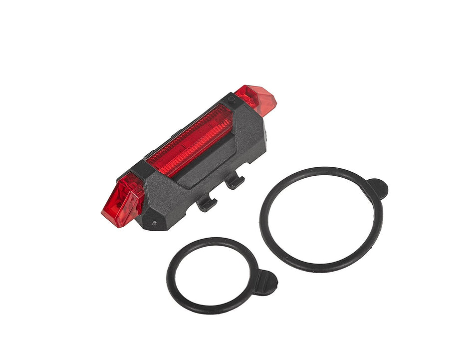 Waterdichte fietslamp set USB IPX4 – voorlamp 800lm + achterlicht 120lm