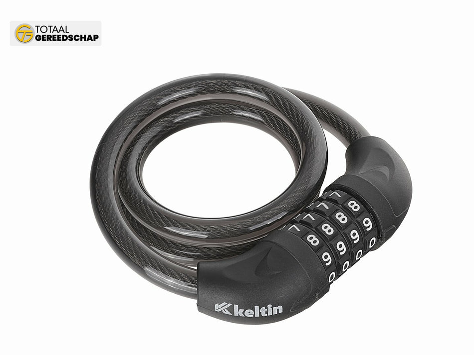 Bicycle cable lock with 4-digit combination 12x800mm