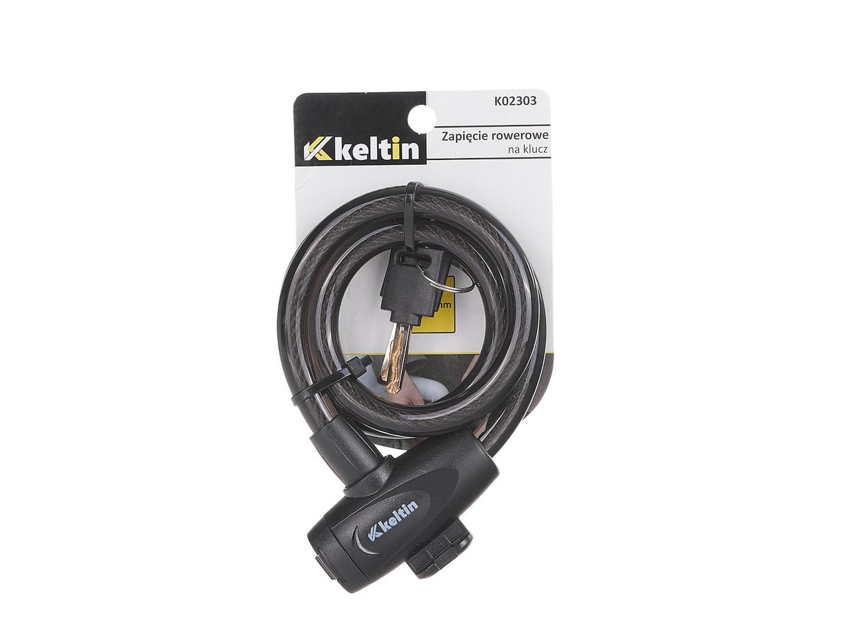 Fietskabelslot met sleutels 12x800mm