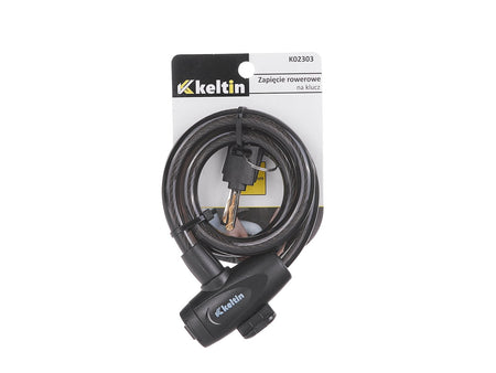 Fietskabelslot met sleutels 12x800mm