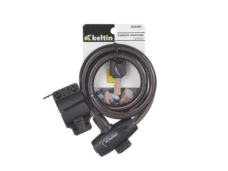 Fietskabelslot met sleutels 12x1200mm