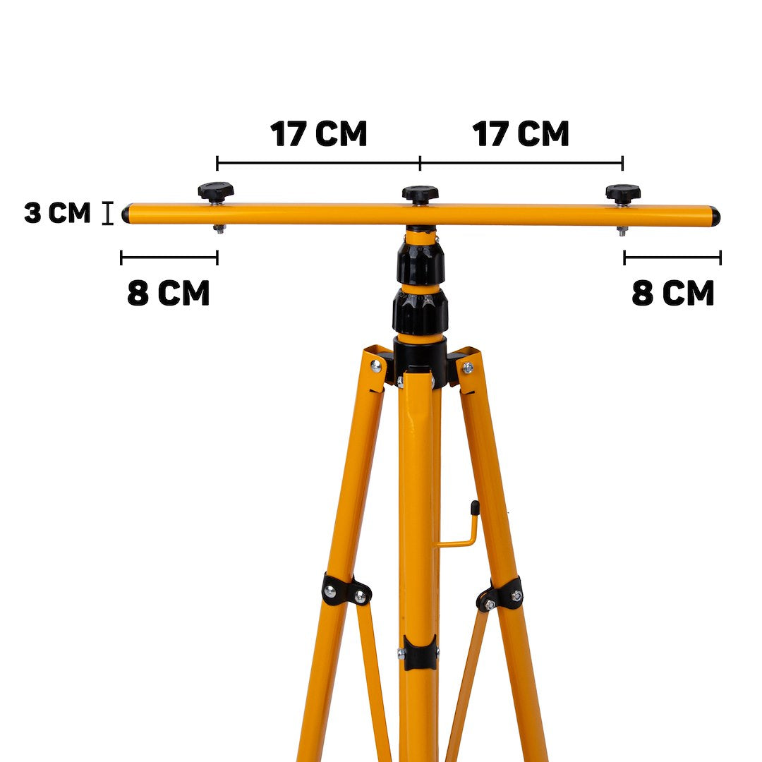 LED-schijnwerper 2x100W met telescoop-bouwstatief – neutraal wit 4500K