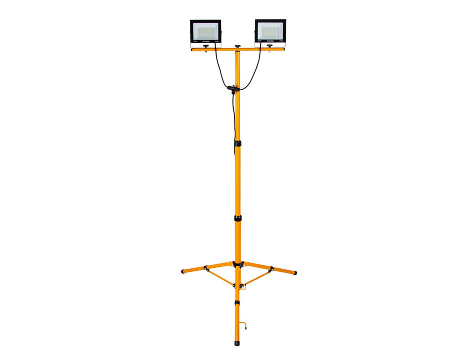 LED-schijnwerper 2x50W met telescoop-bouwstatief – neutraal wit 4500K