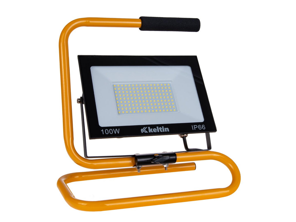 LED-schijnwerper 100W met bouwstatief – koud wit 6500K